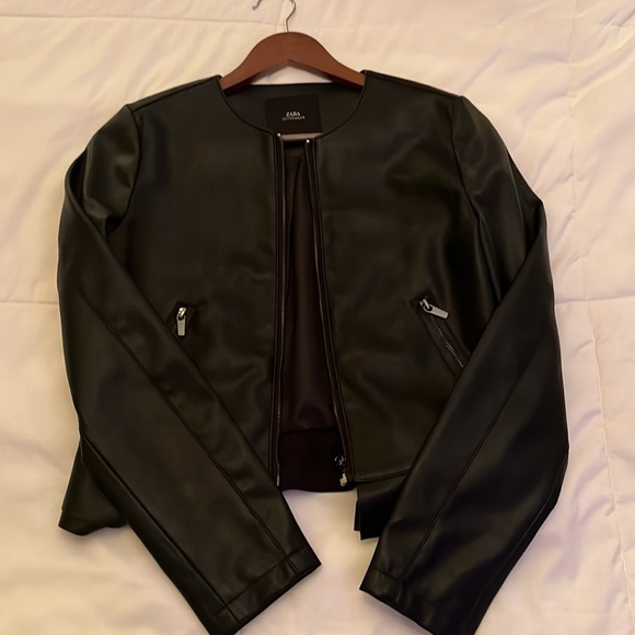 Zara Faux Leather Jacket in S - Picture 3 of 7
